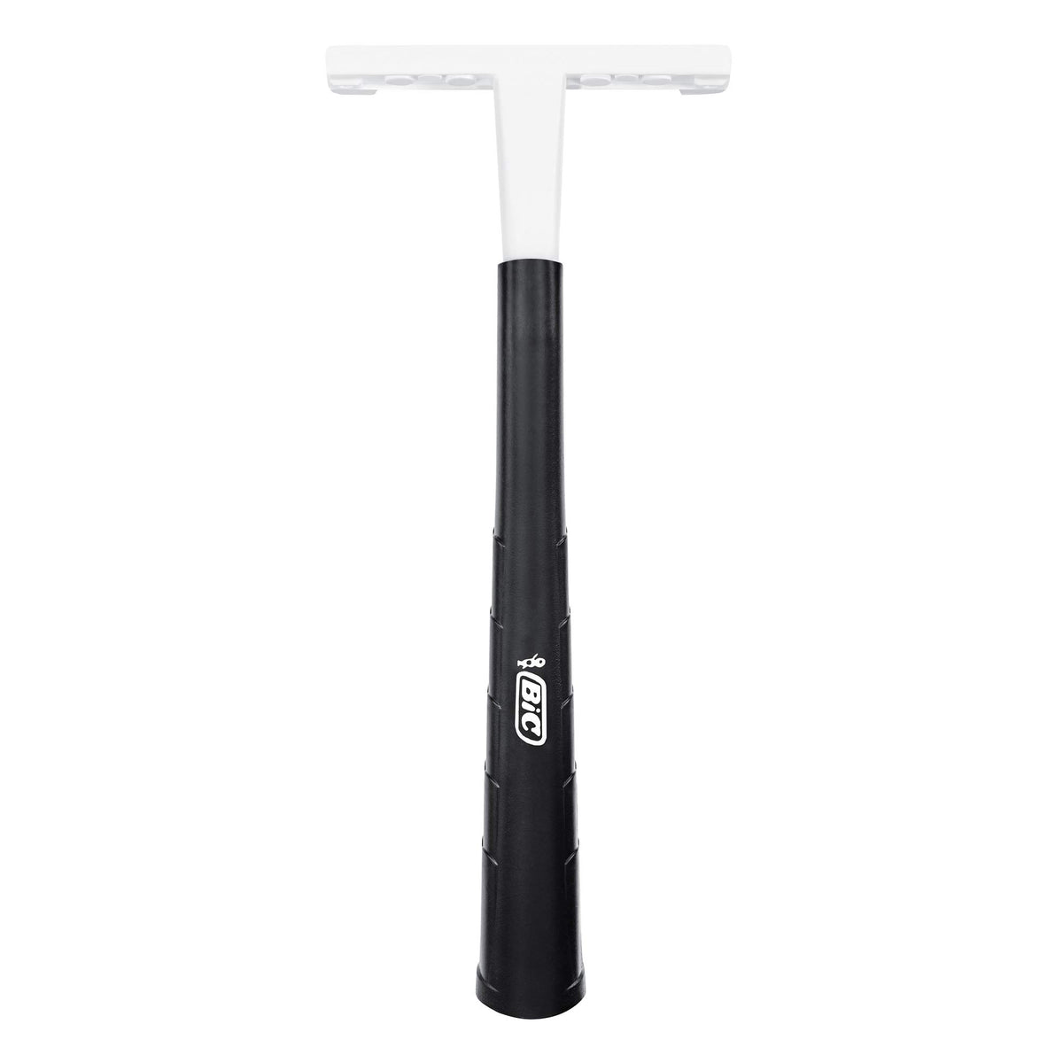 BIC razor held in hand showing compact size