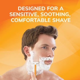 BIC Sensitive lightweight handle texture detail for secure grip