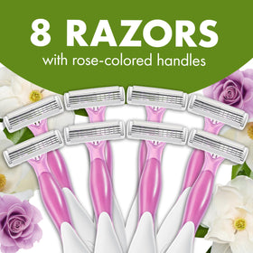 BIC Soleil 3 Escape moisture strip detail with almond oil for gentler glide and comfort