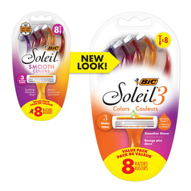 BIC Soleil razors inside a travel bag demonstrating compact portability