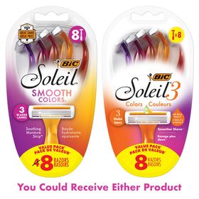 BIC Soleil razor in bathroom scene illustrating quick, comfortable shaving routine