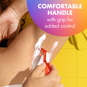 BIC Soleil razor with snap-on blade cover for safe travel and storage