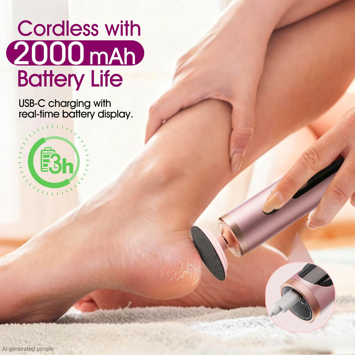 Bicboz close-up of sandpaper disc texture for effective callus removal