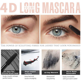 Bieyoc before and after lashes showing dramatic lengthening