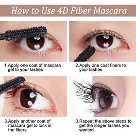 Bieyoc mascara applied demonstrating instant lift and curl