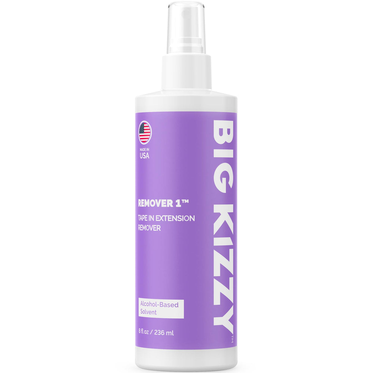 Big Kizzy front packaging 8oz bottle showing label and volume benefit