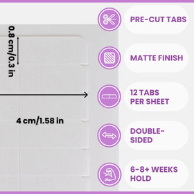 Big Kizzy close-up of tape tab texture for secure adhesion