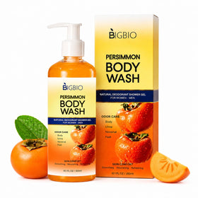 BIGBIO front packaging bottle showing label and persimmon benefit