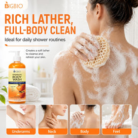 BIGBIO on bathroom shelf in lifestyle scene showing everyday freshness benefit