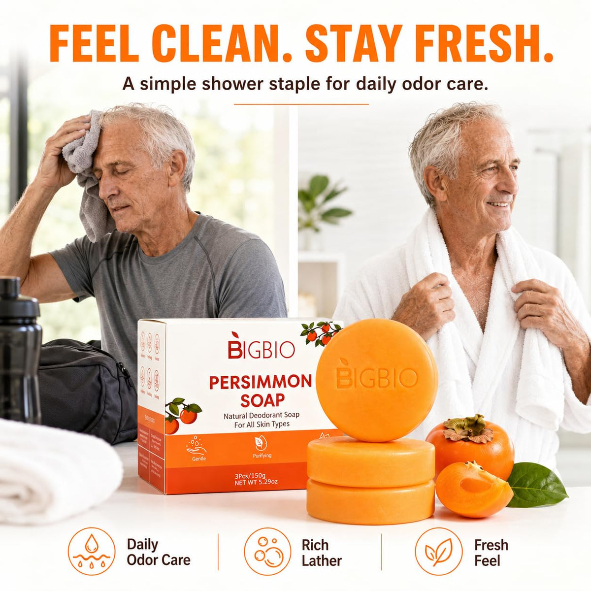BIGBIO close-up of soap texture highlighting gentle exfoliation and moisturizing feel