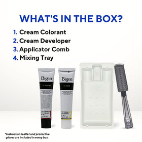 Bigen applicator tip detail for precise hairline and beard control