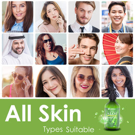 BIGHTURE using aloe gel on hair for shine and reduced frizz