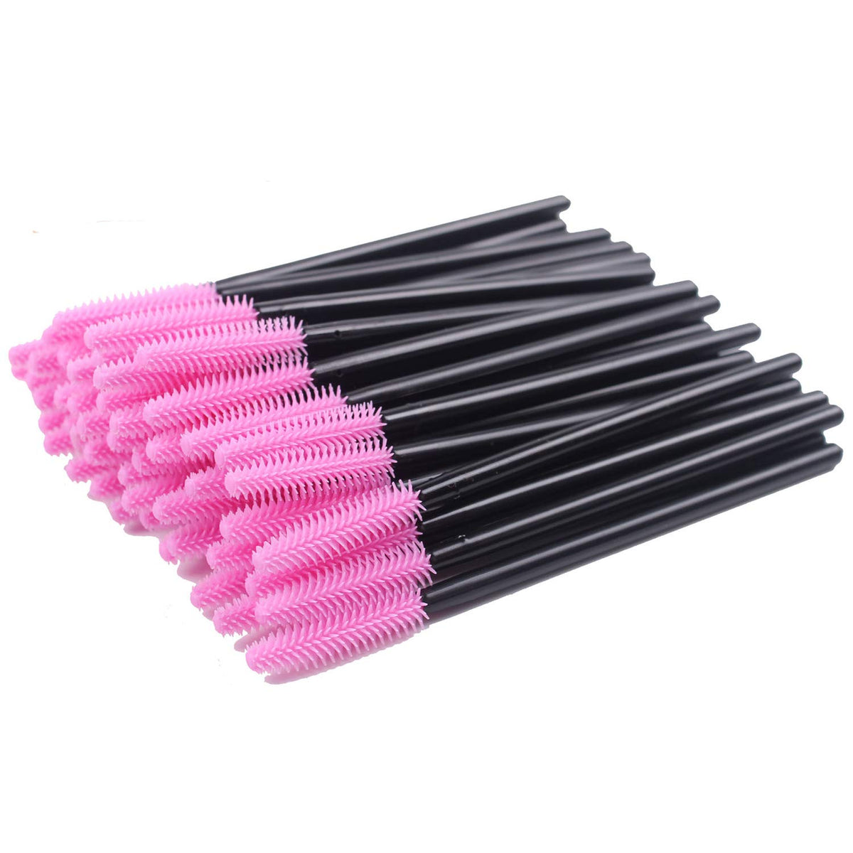 BIHRTC front packaging of deep-pink disposable mascara wands showing count