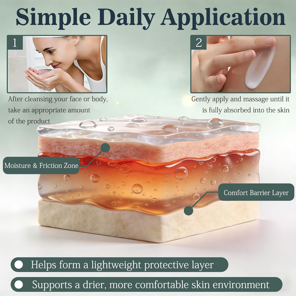BIKCITV ingredients label detail, highlights gentle non-steroid formulation benefit