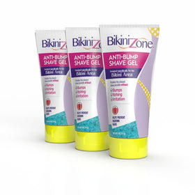 Bikini Zone front packaging showing the 5 oz bottle and benefits