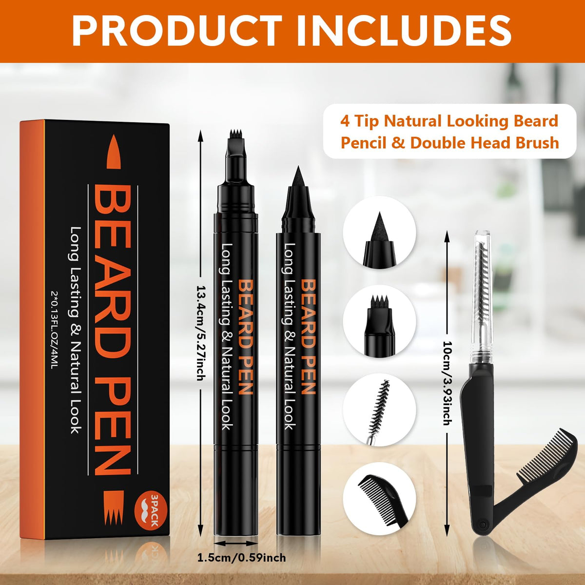 BIKTIC before-and-after comparison showing visible beard gap coverage benefit