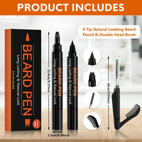 BIKTIC before-and-after comparison showing visible beard gap coverage benefit