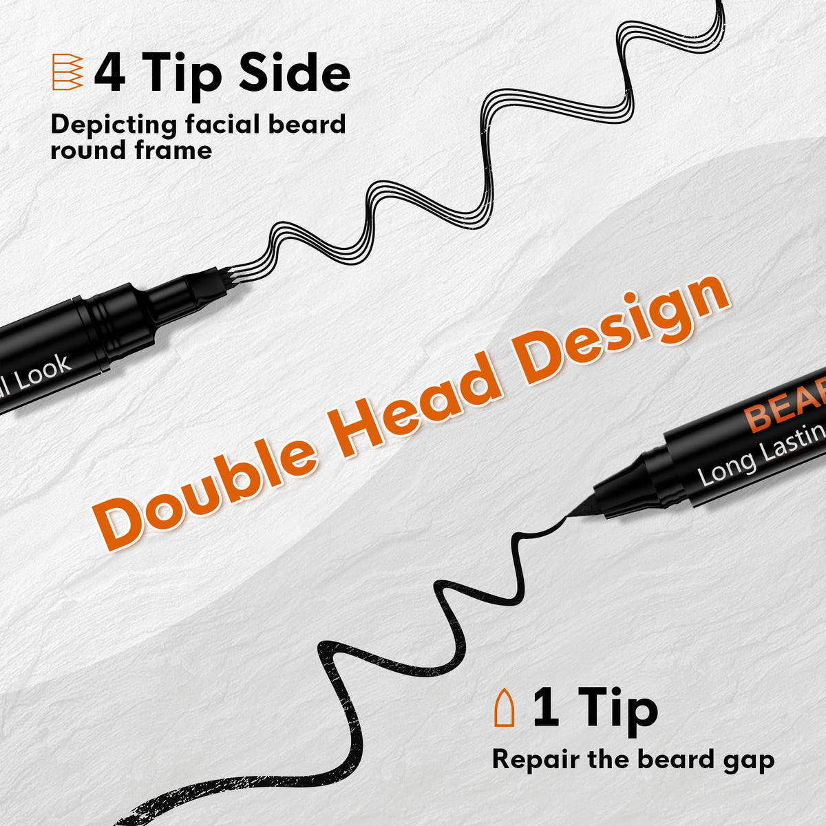 BIKTIC close-up of dual-ended tip demonstrating precision lining and hair-like strokes
