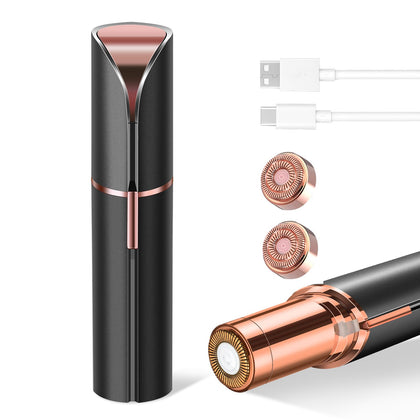 bikurpia front view showing sleek portable epilator and ergonomic grip benefit