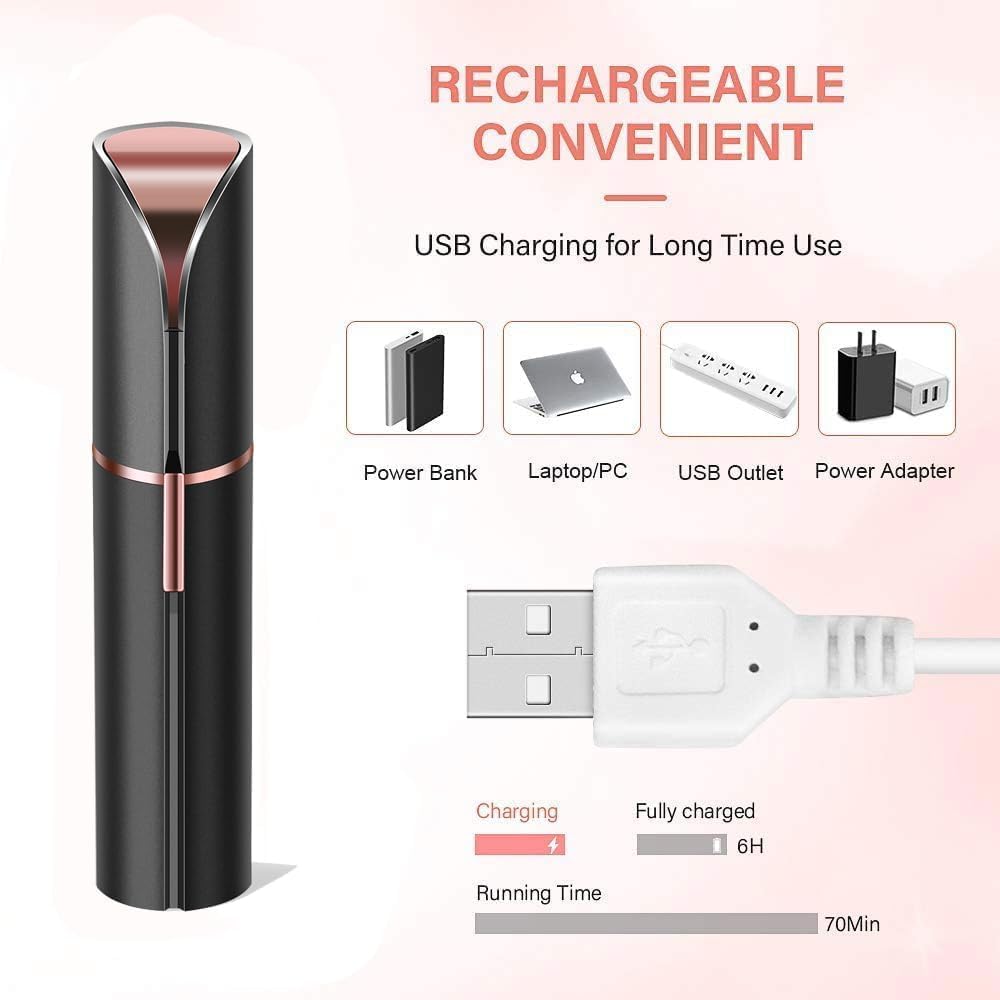 bikurpia LED light illuminating fine hairs for accurate removal