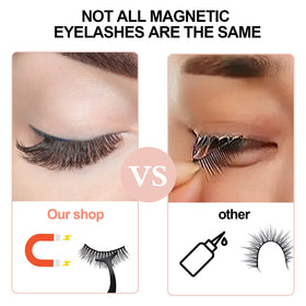 BILEYCHA lashes applied on eye showing natural lightweight enhancement