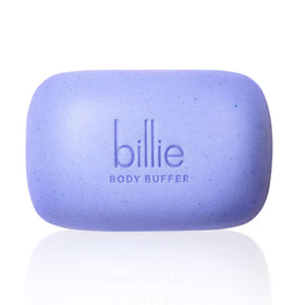 Billie front packaging showing the exfoliating bar for easy identification and prep