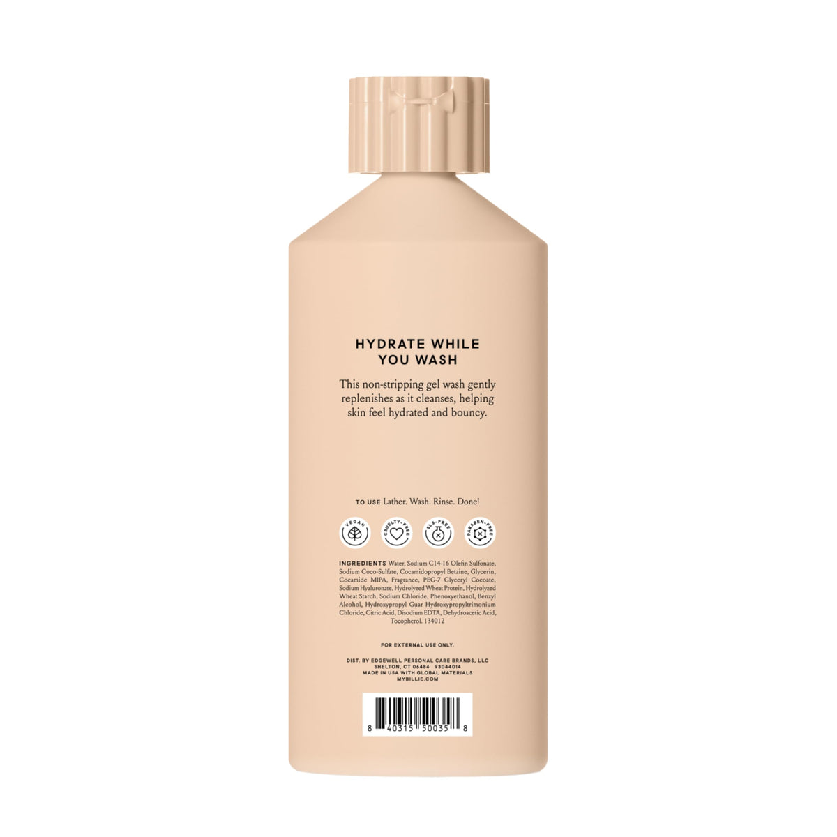 Billie Coco Villa scent notes with coconut and vanilla accents