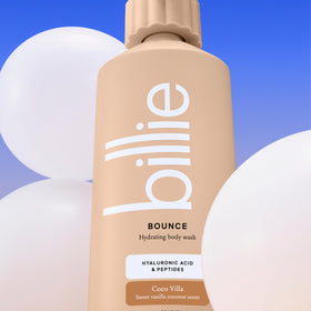 Billie hyaluronic acid visual highlighting moisture support