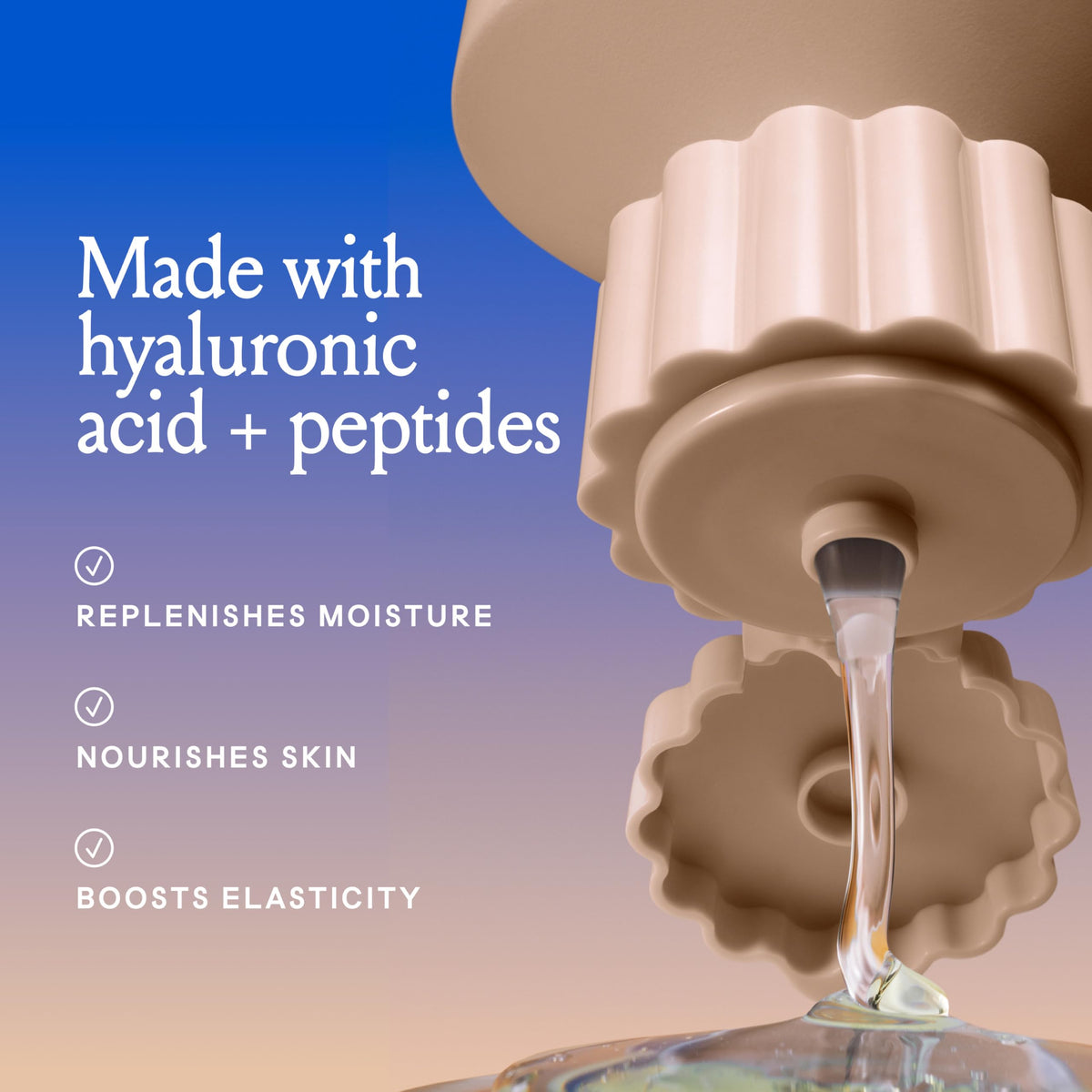 Billie pump close-up demonstrating easy one-handed dispensing