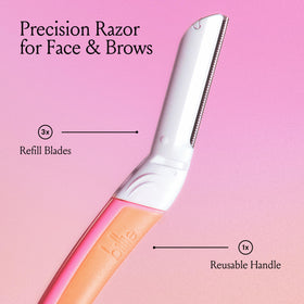 Billie rubberized handle close-up highlighting comfortable slip-free grip