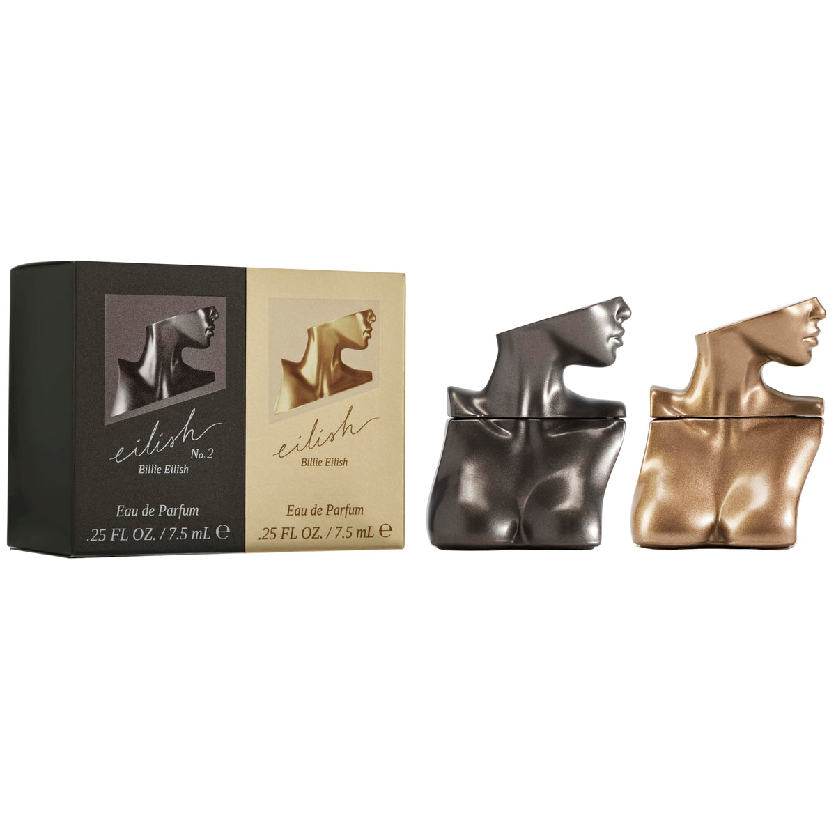 Billie Eilish mini duo front packaging showing both .25 fl oz bottles, perfect for travel