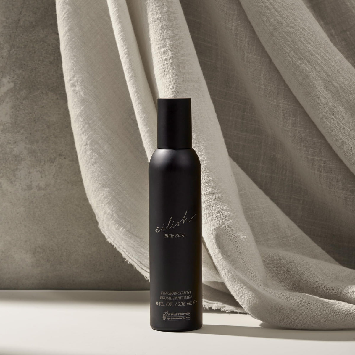 billie eilish spray in use mist on wrist, quick refresh and confidence boost benefit