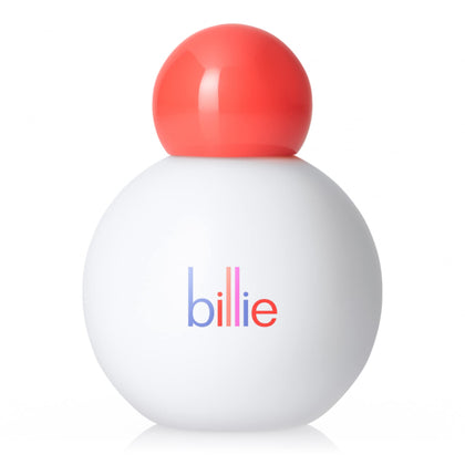 Billie front packaging showing powder container and clear branding for easy identification