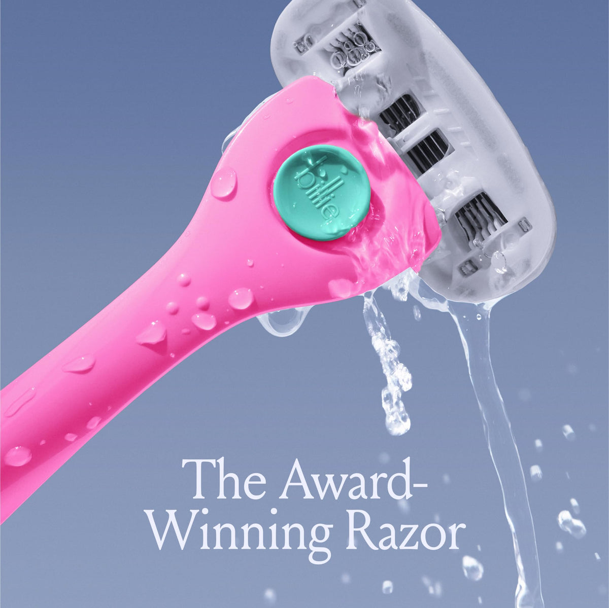 Billie ergonomic matte-handle close-up highlighting non-slip grip for safer control