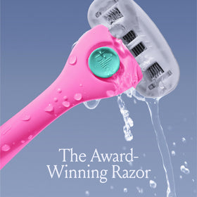 Billie ergonomic matte-handle close-up highlighting non-slip grip for safer control