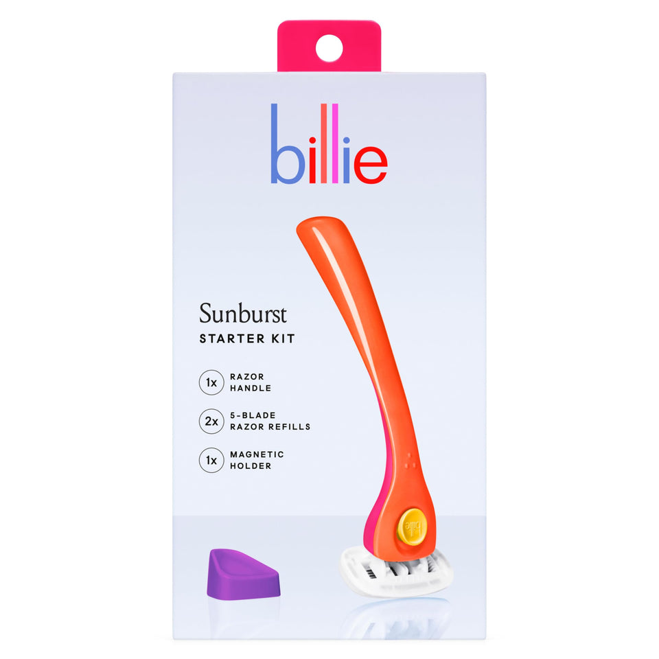 Billie handle front view showing ergonomic grip and bright Sunburst color for better control