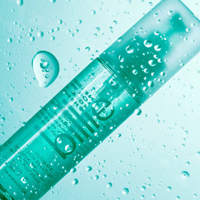 Billie ingredient label close-up noting AHAs, salicylic acid, and aloe benefits