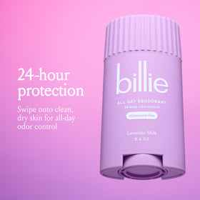 Billie open twist-up revealing sheer solid texture for easy application