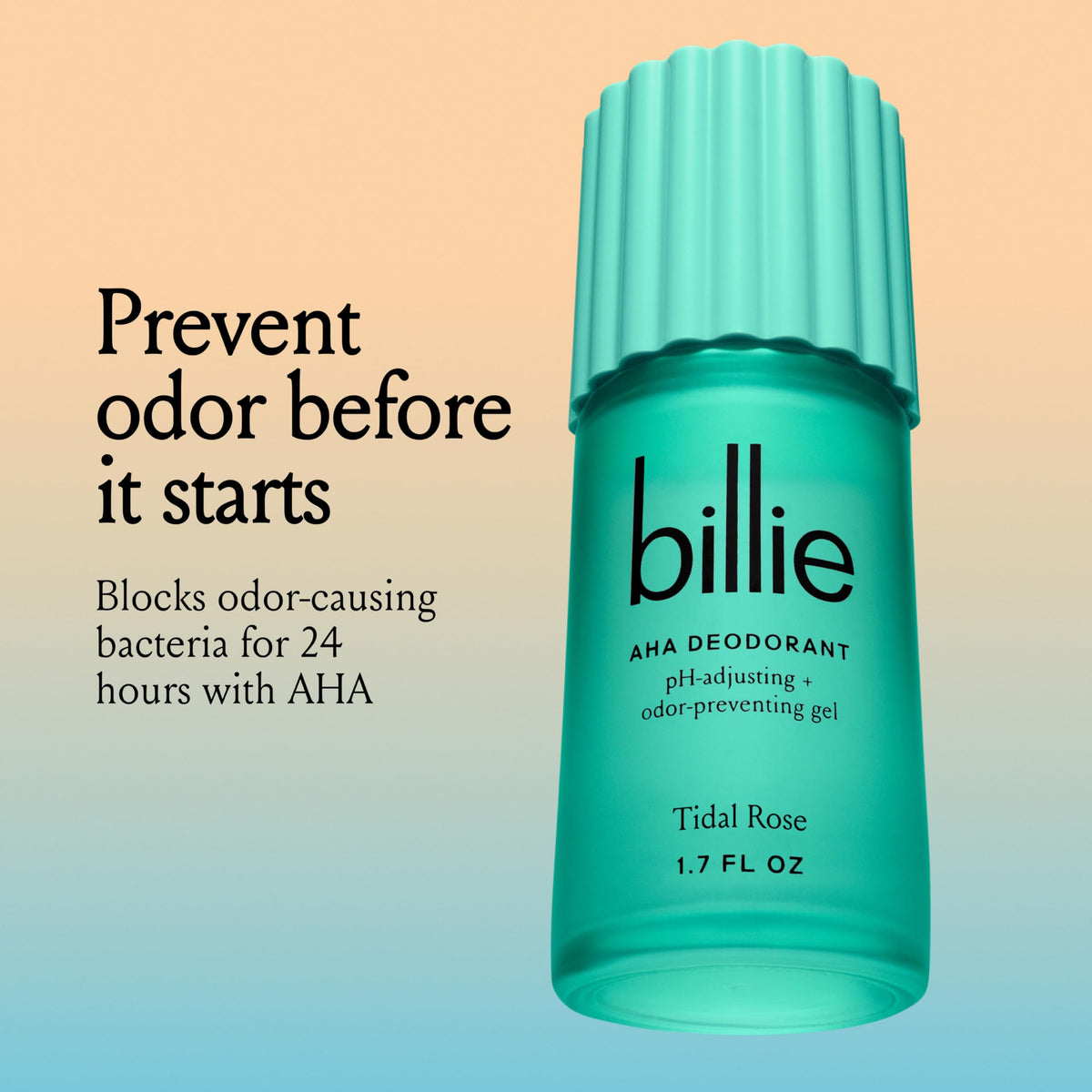 Billie liquid-gel texture close-up illustrating lightweight formula and fast drying