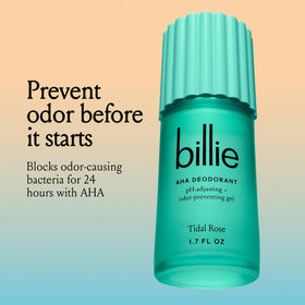 Billie liquid-gel texture close-up illustrating lightweight formula and fast drying