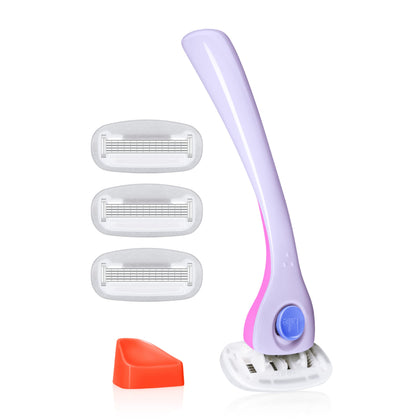 Billie razor front packaging showing kit and benefits