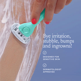 Billie razor shaving leg demonstrating close, comfortable glide
