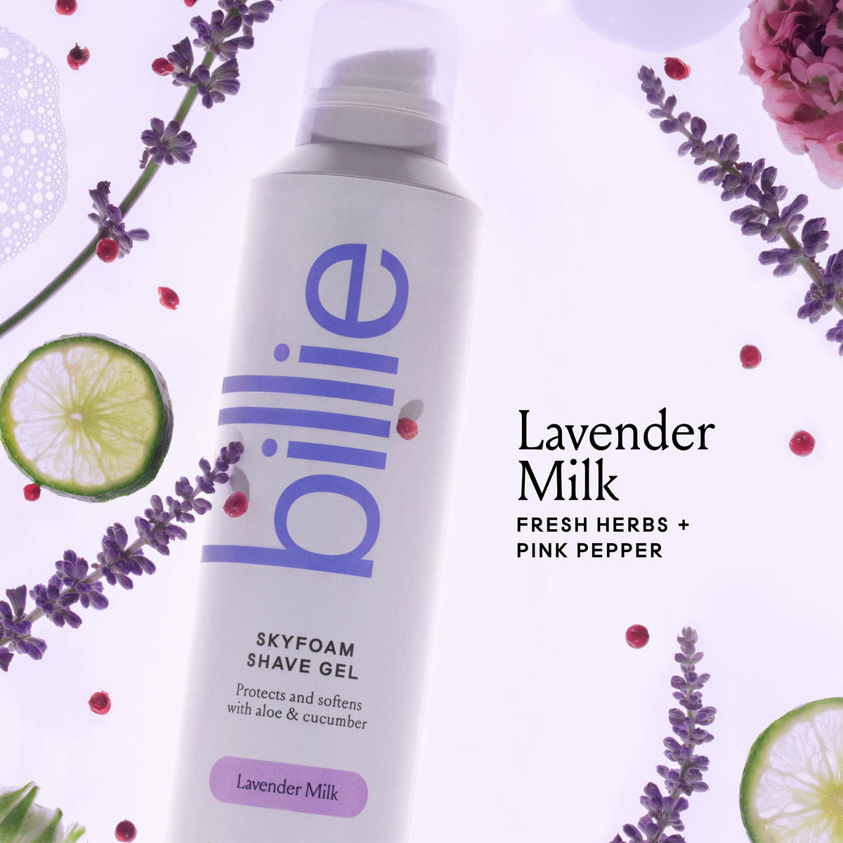 Billie pump dispensing gel that foams for easy application