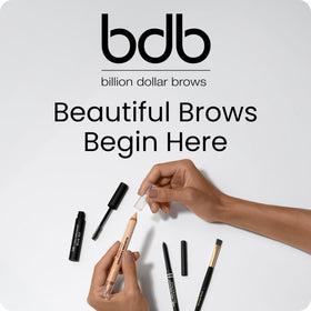 billion dollar brows applying products on model brows for natural finished shape