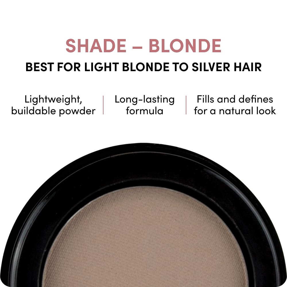 billion dollar brows blonde compact opened to reveal pressed powder