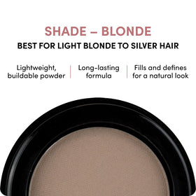 billion dollar brows blonde compact opened to reveal pressed powder