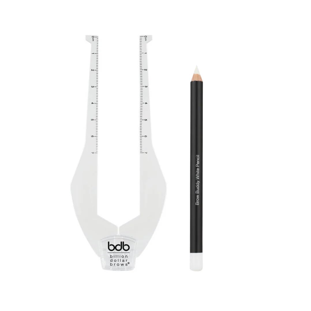 billion dollar brows Brow Buddy front view showing alignment for precise symmetry