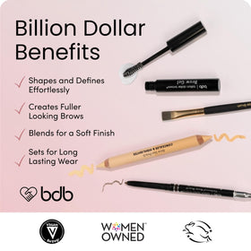 billion dollar brows smudge brush bristles demonstrating soft blending control