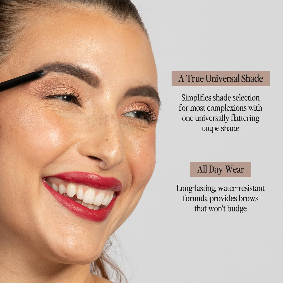 billion dollar brows spoolie brush close-up demonstrating seamless blending benefit