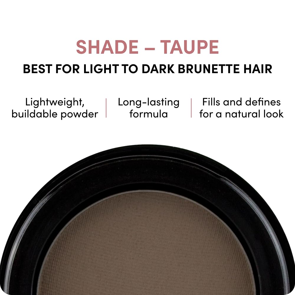 billion dollar brows close-up of taupe powder pan revealing smooth, velvet texture